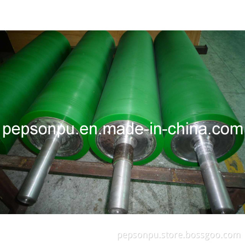 PU Pressure Roller on Machine